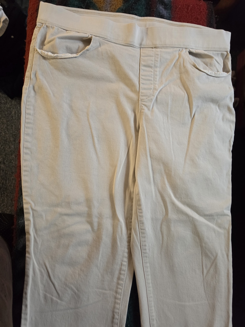 Women"s Slim Fit Cream Pants